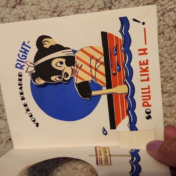 Lot of 7 Vintage Get Well Greeting Cards Rust Craft 30's & 40's - Picture 3 of 14